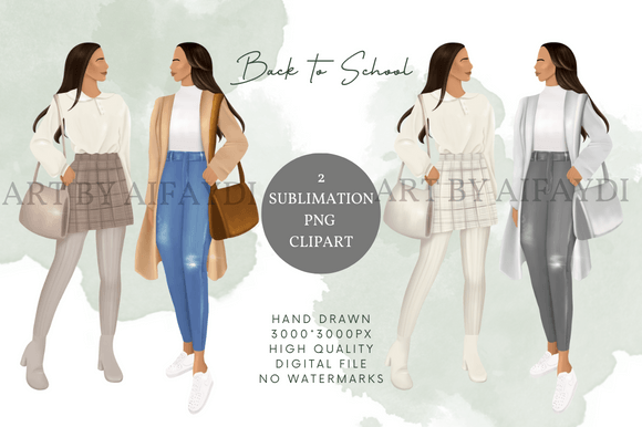 Back to School Girls: A Designer's Guide to This Playful Clipart