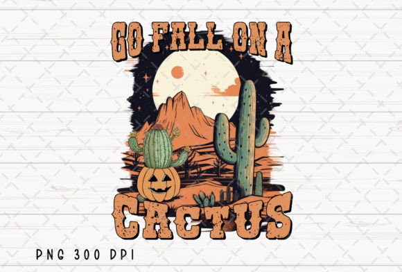Cactus Pumpkin Western Halloween PNG: A Design Asset for Every Crafter