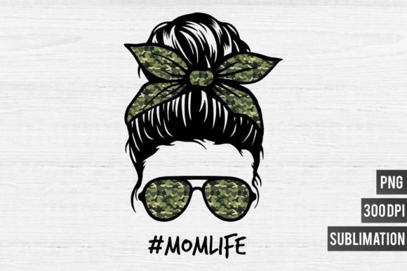 Mom Life PNG Sublimation-Camo Life: Bold Graphics for Modern Projects