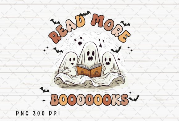 Reading Book Lover Retro Halloween PNG: Cozy & Spooky Designs