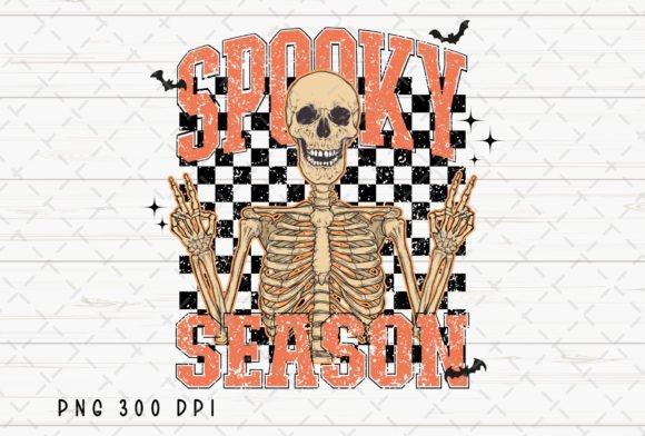 Retro Spooky Season Skeleton Halloween: A Sublimation Design Guide