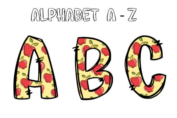 School Alphabet Letters Apple Png: A Designer's Toolkit for Education