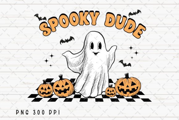 Spooky Dude Ghost Pumpkin Halloween PNG: A Creative Asset