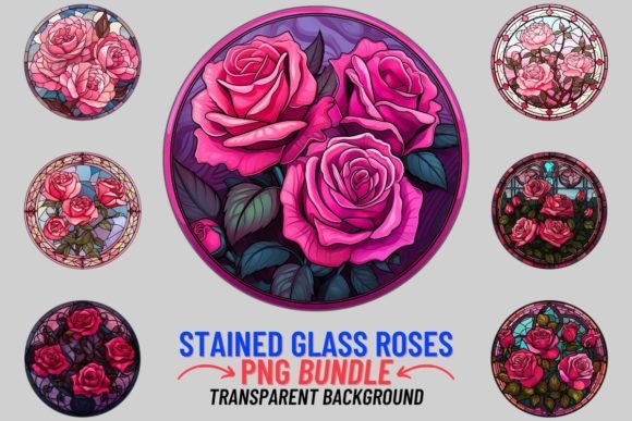 Stained Glass Roses Sublimation Clipart: A Designer's Guide