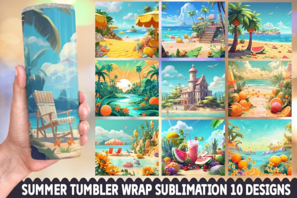Summer Tumbler Sublimation Bundle: Your Go-To Design Toolkit