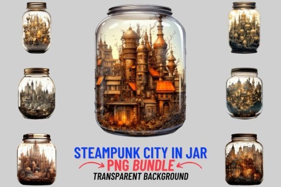 Unlocking the World of Steampunk City in a Jar Sublimation