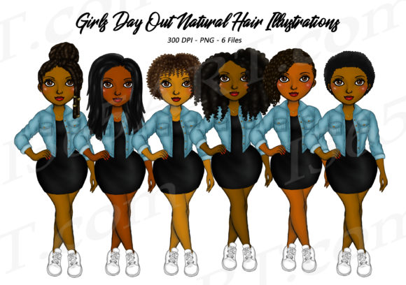 Urban Denim Girl Black Woman Clipart PNG: Elevate Your Visual Storytelling