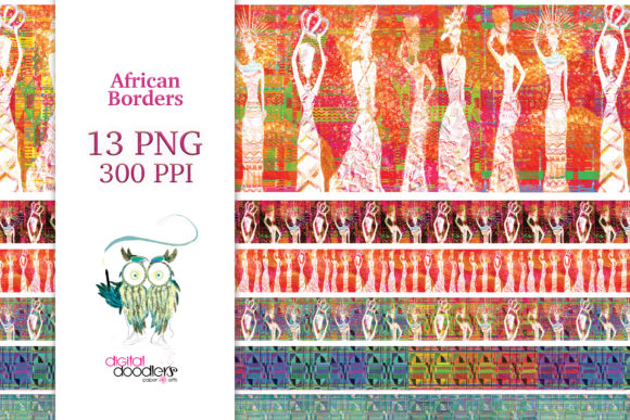 Watercolor African Kente Borders: A Designer's Guide to Vibrant Embellishments